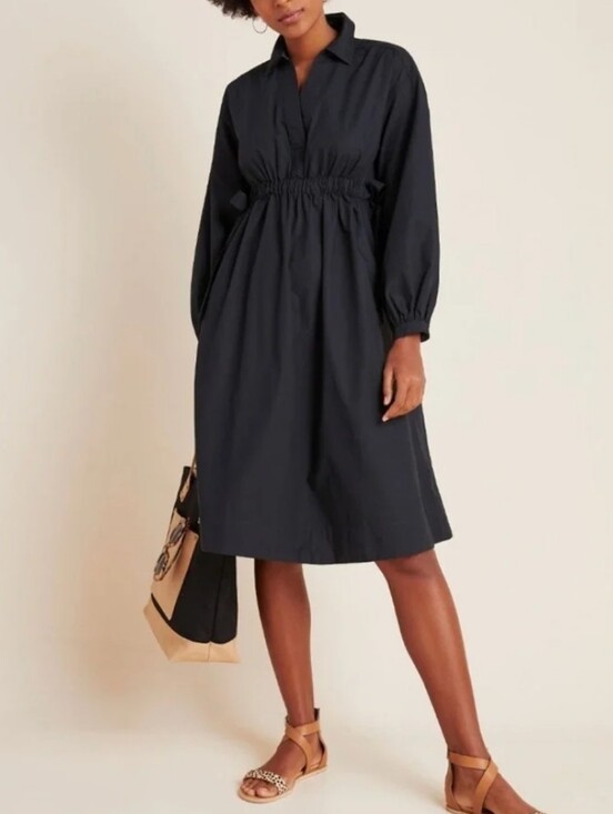 Anthropologie Dresses & Skirts - Anthropologie Maeve Poplin Nikita Shirt Dress